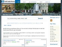 Tablet Screenshot of northlondondirectory.co.uk